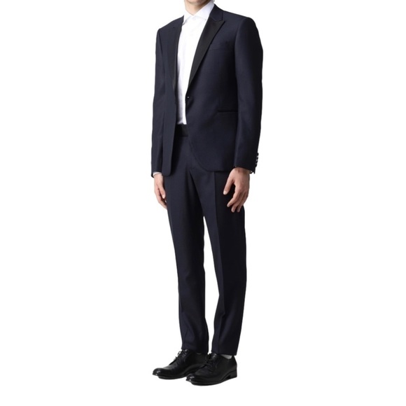 Men’s Emporio Armani Made In Italy Black Textured Blazer Size 52! - Picture 1 of 8